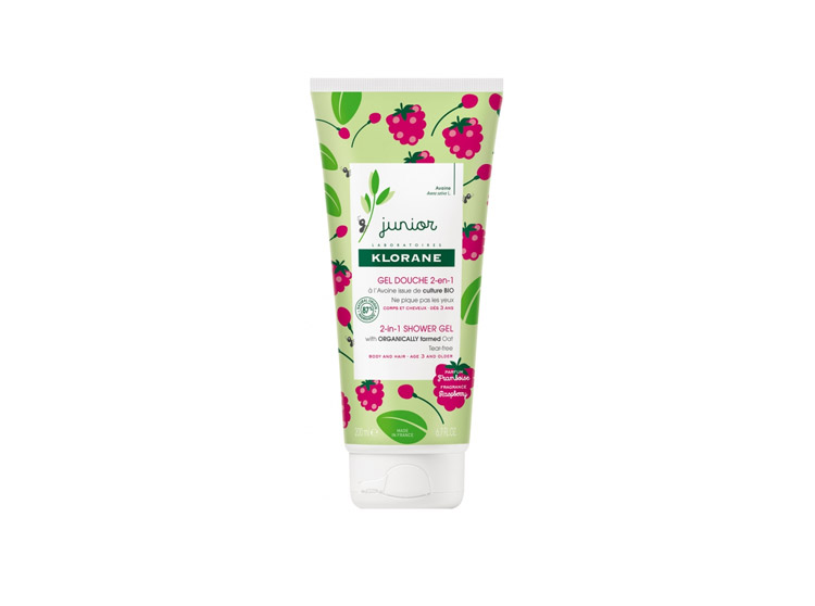 Klorane Petit Junior Gel Douche Corps et Cheveux Framboise - 200ml