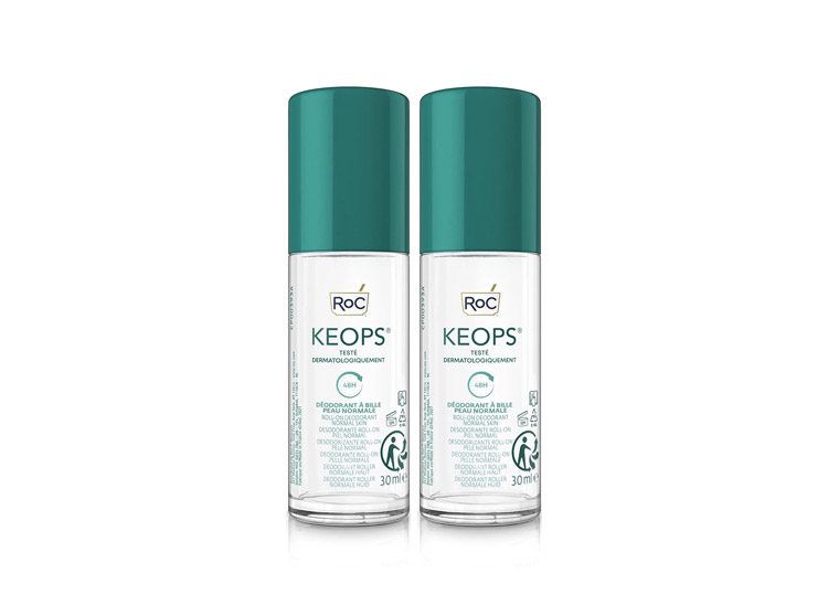 RoC Keops Déodorant à Bille Peau normale 48h - 2x30ml