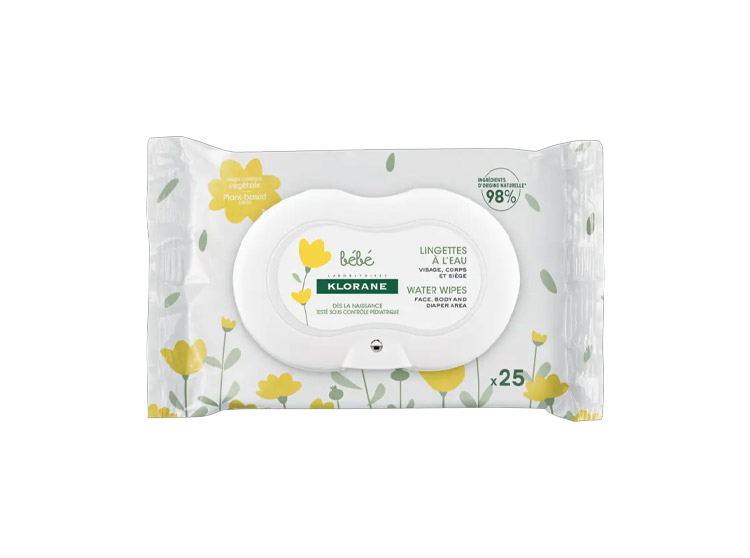 Bébé Lingettes Nettoyantes à l'Eau - x25