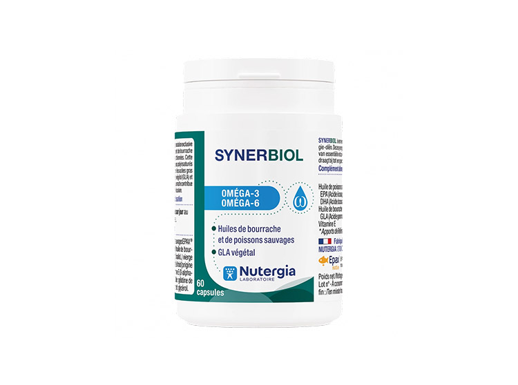 Synerbiol Omega 6 et 3 - 60 capsules