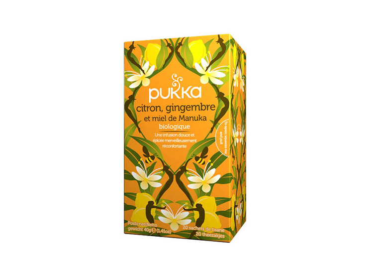 Pukka Infusion Immunité citron gimgembre BIO - 20 sachets