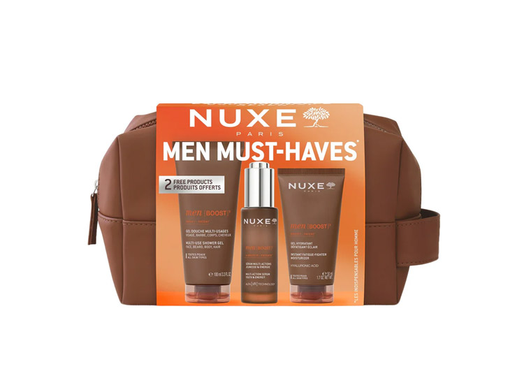 Men Boost Coffret Must Haves - Gel douche + Sérum + Gel hydratant - 100+30+50ml
