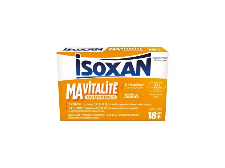 Ma Vitalité Adultes 18 ans et plus - 30 comprimés