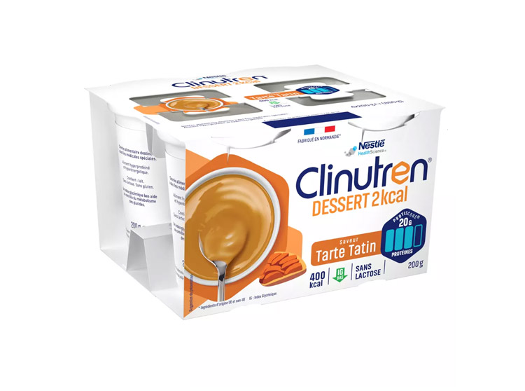 Clinutren Dessert Hyperprotéinée et Hypercalorique Saveur Tarte Tatin - 4x200g