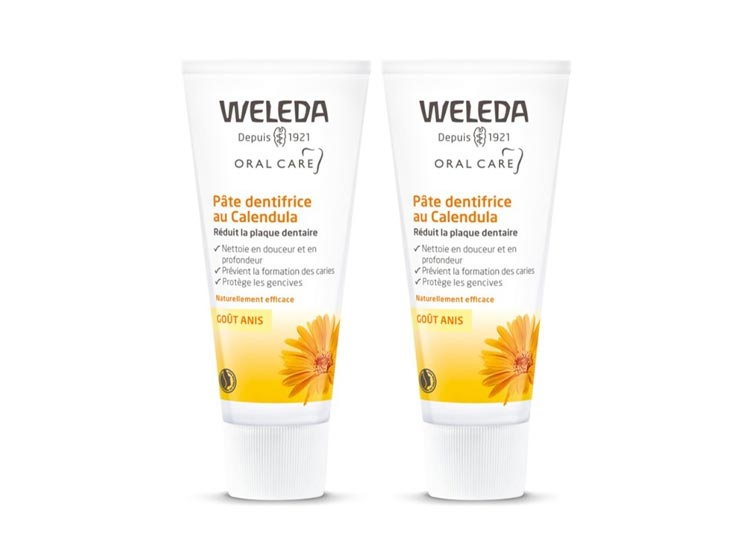 Weleda Oral Care Pâte Dentifrice au Calendula - 2x75ml