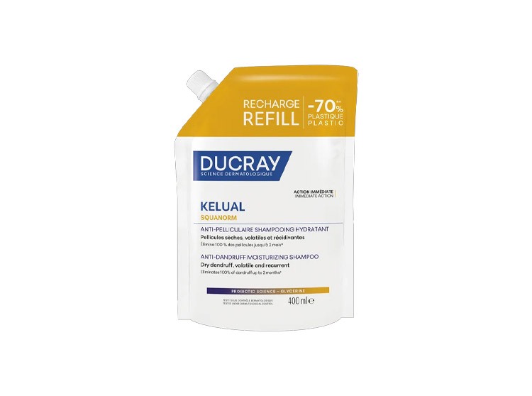 Kelual Squanorm Recharge Shampoing Anti-Pelliculaire Pellicules Sèches - 400ml