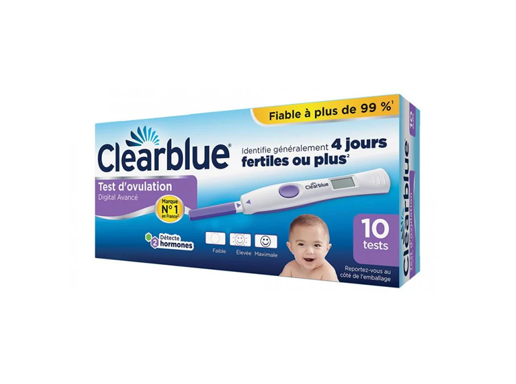 Clearblue Test d'Ovulation Digital Avancé - 10 tests
