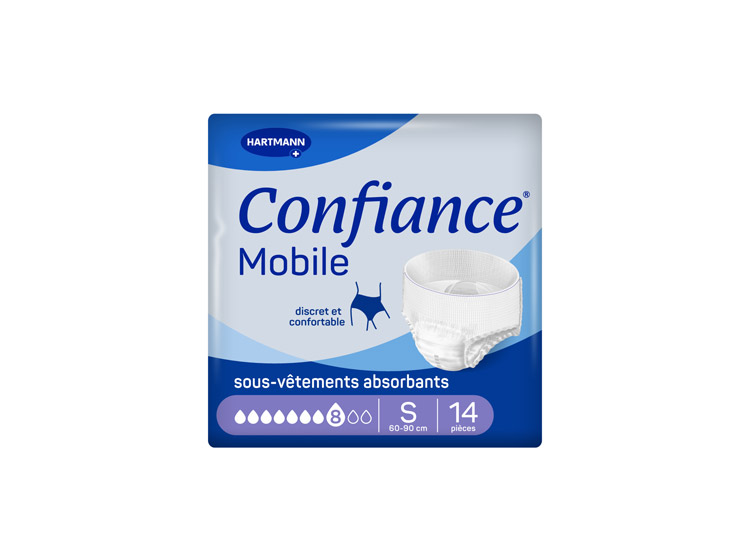 Confiance Mobile Culotte d'Incontinence Absorption 8 Taille S - x14