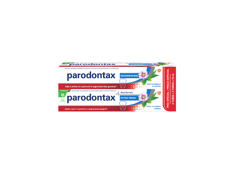 Parodontax Dentifrice Fraîcheur Intense  - 2x75ml