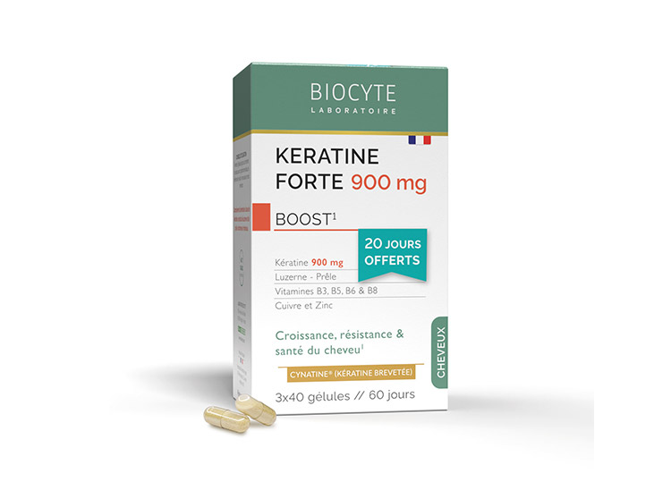 Kératine Forte 900 mg Boost - 3 x 40 gélules