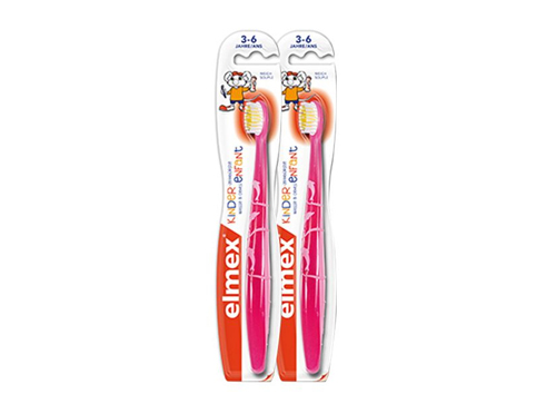 Elmex Brosse à dents enfant 3 à 6 ans - x2