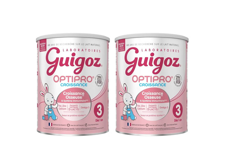 Optipro Croissance Lait Croissance Osseuse et Système Immunitaire - 2x780g