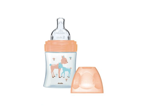 Biberon en verre tétine ronde ronde 3 vitesse biche - 150ml