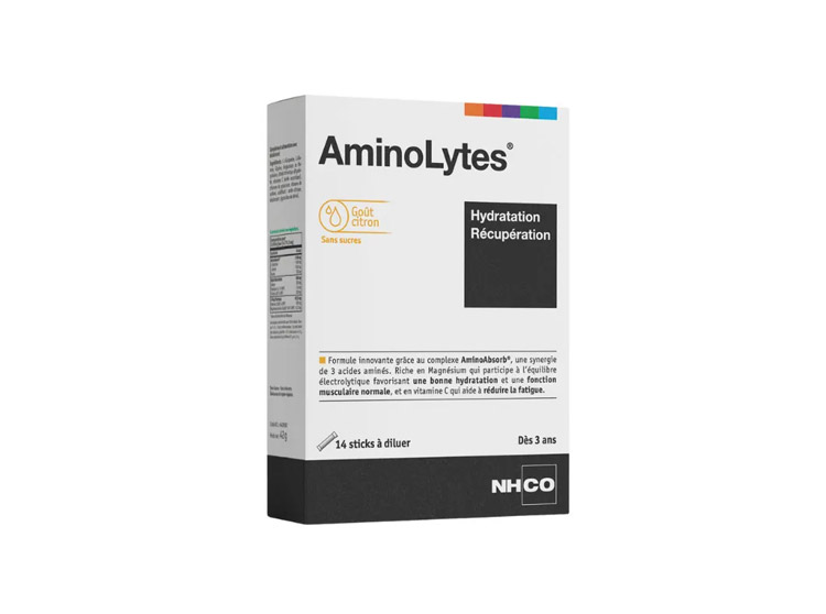 AminoLytes Goût Citron - 14 sticks à diluer
