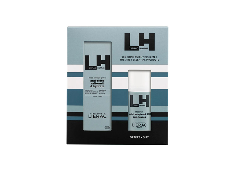 Coffret Homme Anti-Age - Fluide Anti-Age + Déodorant OFFERT - 50+50ml