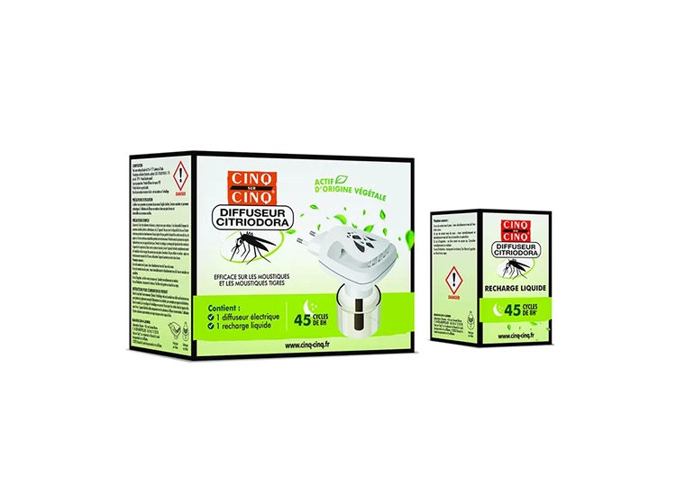 Diffuseur Citriodora Anti-moustiques + 1 Recharge Liquide