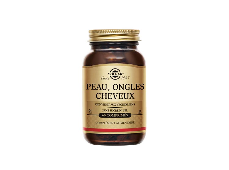 Solgar Peau, Ongles, Cheveux - 60 comprimés