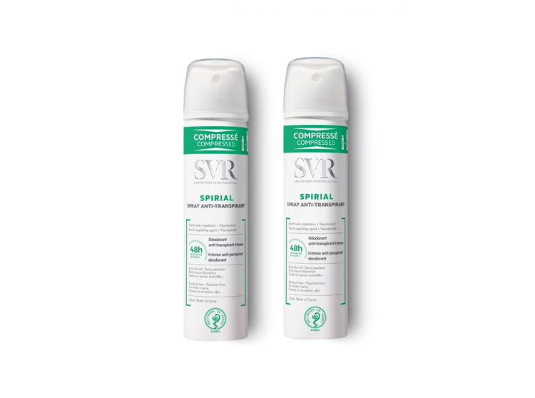 SVR Spirial spray anti-transpirant - 2x75ml