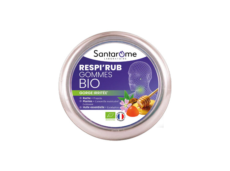 Respi'Rub Gorge irritée Gommes BIO - 45 gommes