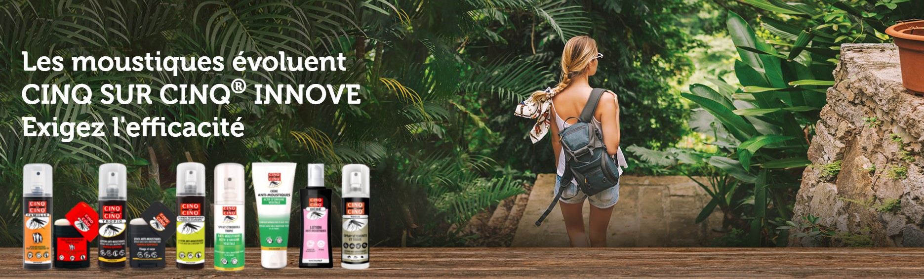Présentation anti-moustique cinq sur cinq