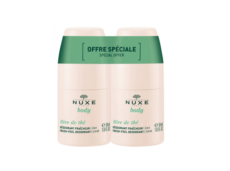 Nuxe Rêve de thé Déodorant fraîcheur 24h - 2x50ml