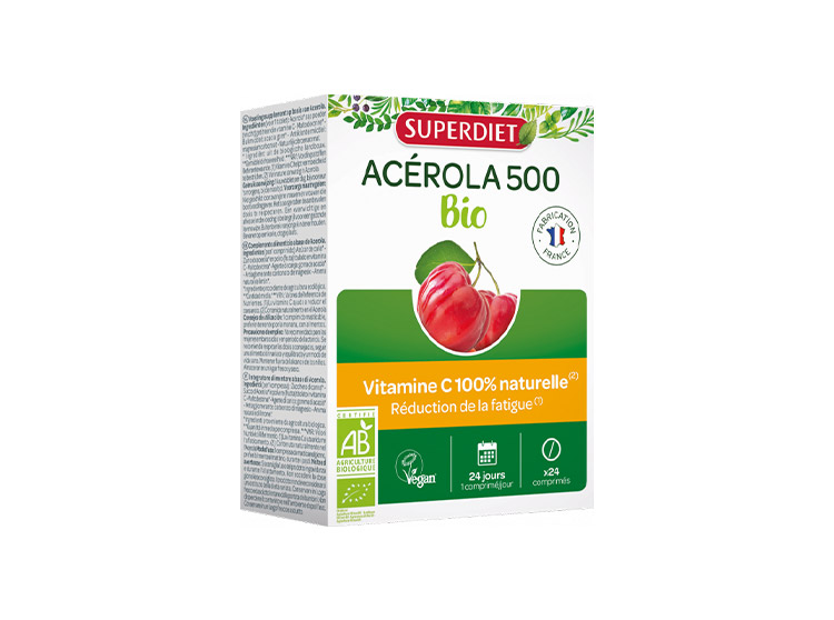 Superdiet Acérola 500 BIO - 24 comprimés