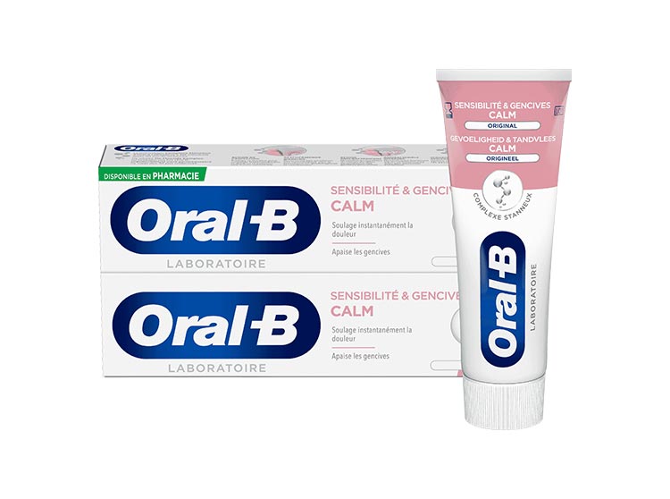 Oral-B Dentifrice Sensibilité et Gencives Calm - Lot de 2 - 75ml