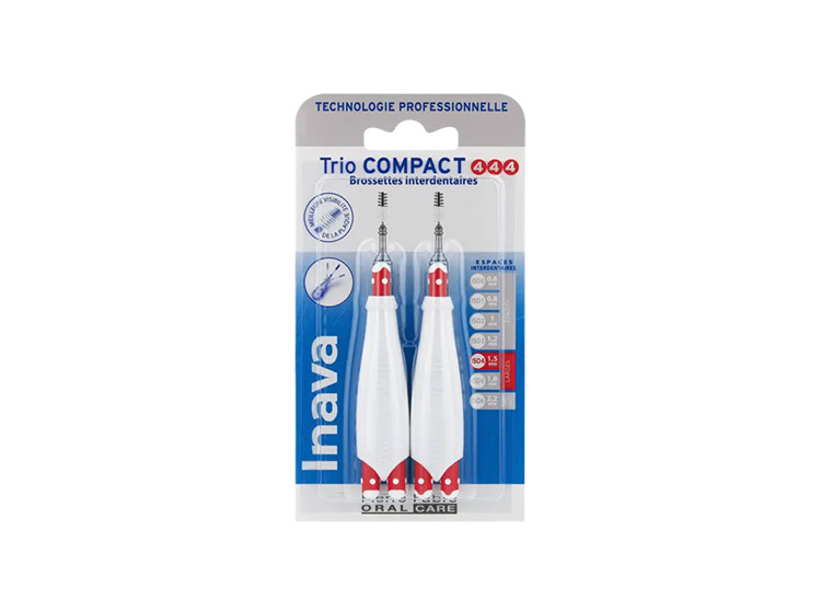 Inava Trio Compact brossettes interdentaires 1,5mm - 2 brossettes