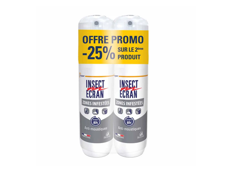 Zones Infestées Spray Répulsif Anti-moustiques -  2x100ml