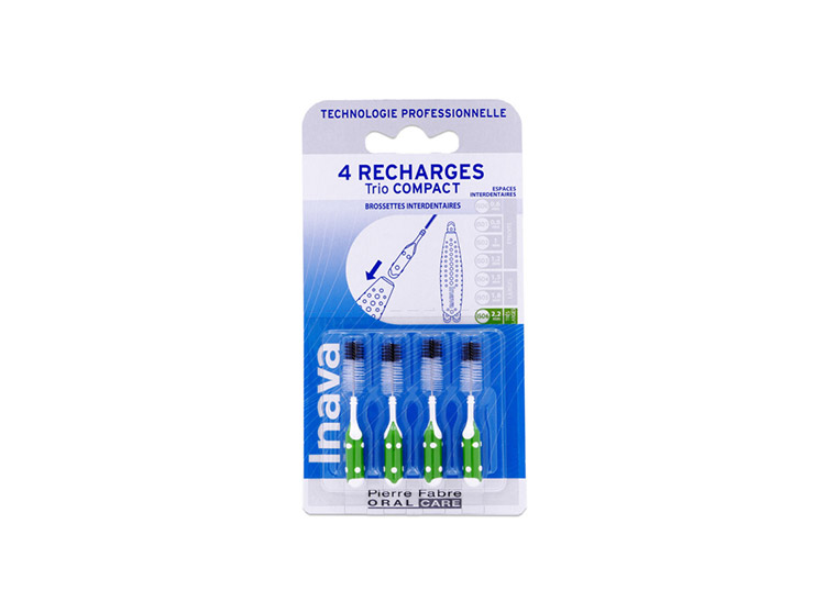 Recharges Brossettes Interdentaires TrioCompact 2,2mm - 4 recharges