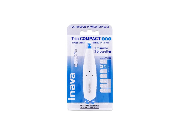 Trio Compact brossettes interdentaires 0,8mm - 3 brossettes