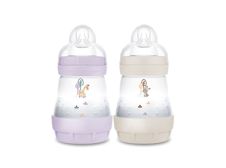 Easy Start Biberons Anti-Colique Lilas + Sable Tétine débit 1 - 2 x 160ml