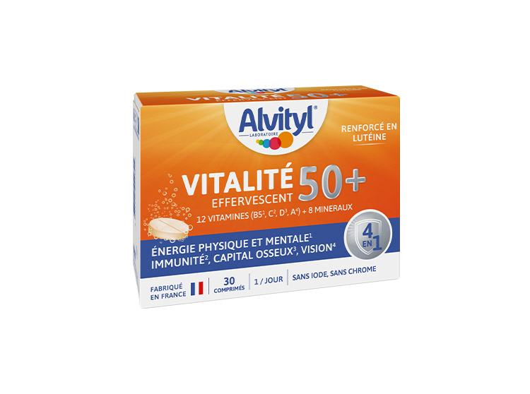 Alvityl Vitalité 50+ Effervescent - 30 comprimés
