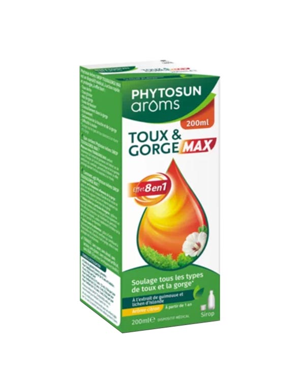 Sirop Toux et Gorge Max Phytosun Aroms