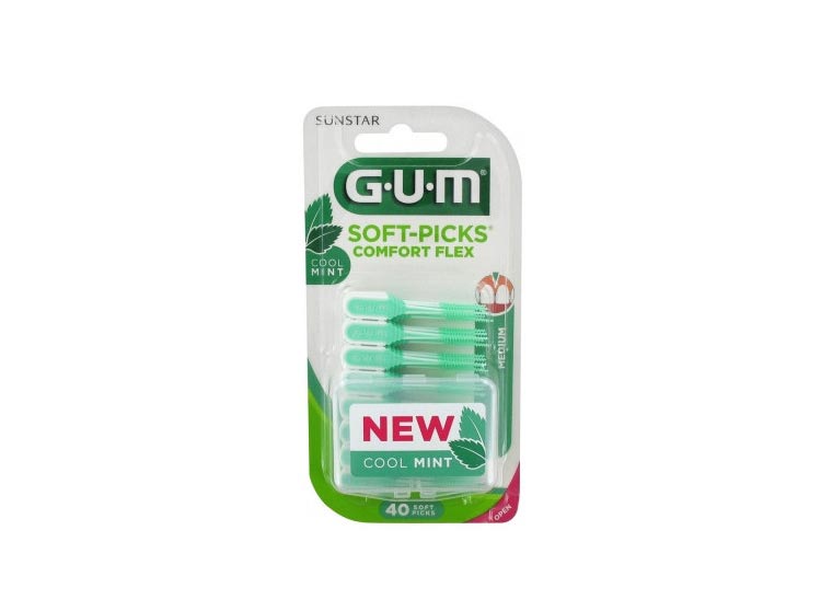 GUM Soft-Picks Comfort Flex Mint 670 Bâtonnets interdentaires - 40 bâtonnets