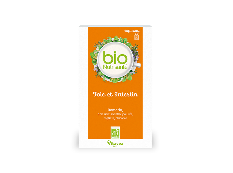 Infusion BIO Foie et intestin - 20 sachets