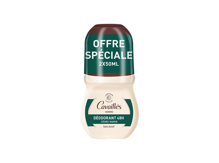 Déodorant Homme 48h Roll-on - 2 x 50 ml