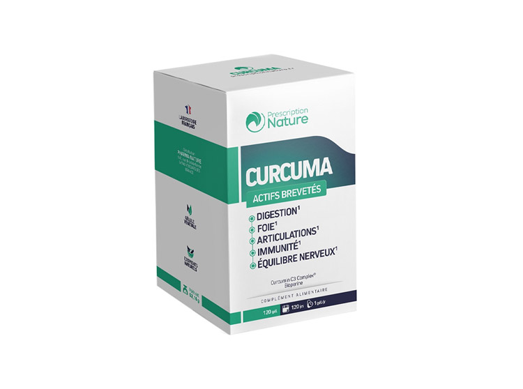 Prescription Nature Curcuma - 120 gélules