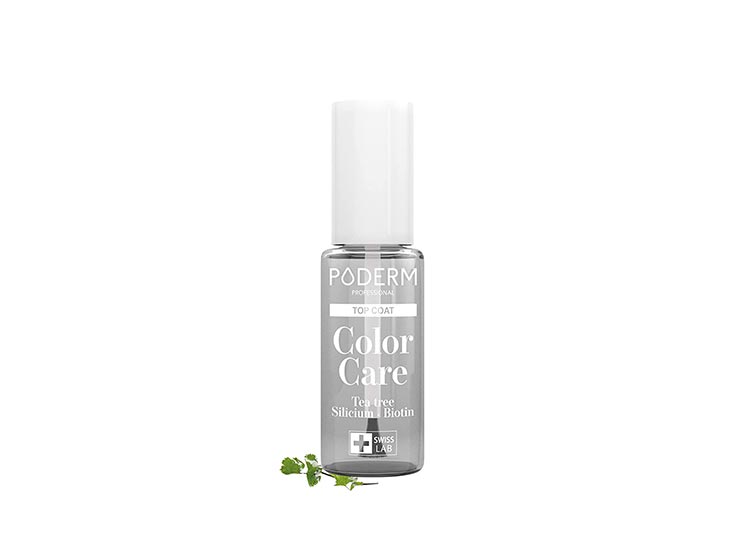 Poderm Color Care Vernis à ongles Top Coat - 8ml