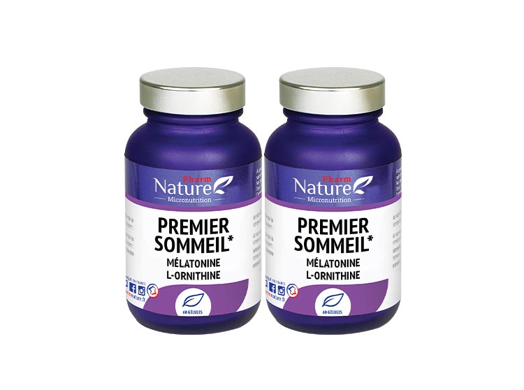 Pharm Nature Micronutrition Premier sommeil Mélatonine L-Ornithine - 2x60 gélules