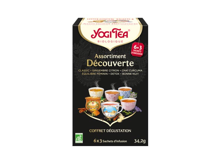Yogi Tea Assortiment Découverte BIO - 6x3 sachets d'infusion