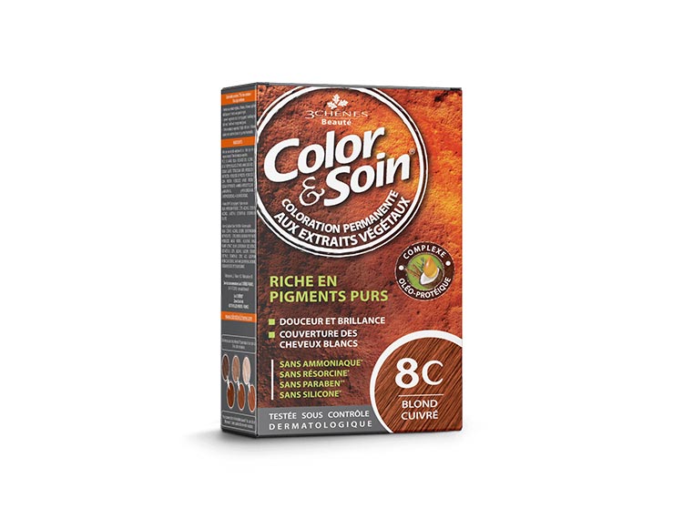 Color & Soin Coloration 8C - Blond Cuivré