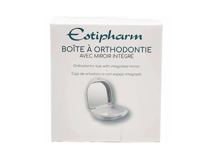 Estipharm Boîte à orthodontie avec miroir - x1