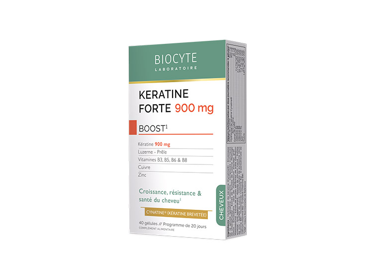Kératine Forte 900 mg Boost - 40 gélules