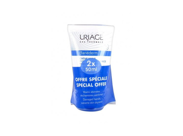 Uriage Bariéderm Crème mains - 2x50ml