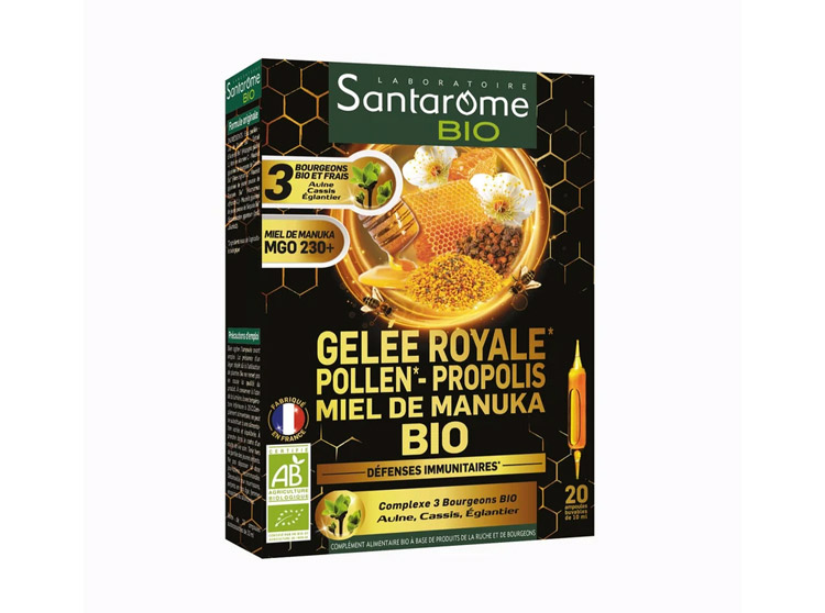 Santarome Gelée royale Pollen Propolis Miel de Manuka BIO - 20