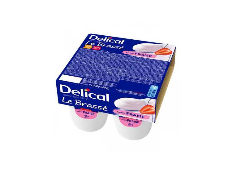 Brassé Lacté Fraise - 4x200g