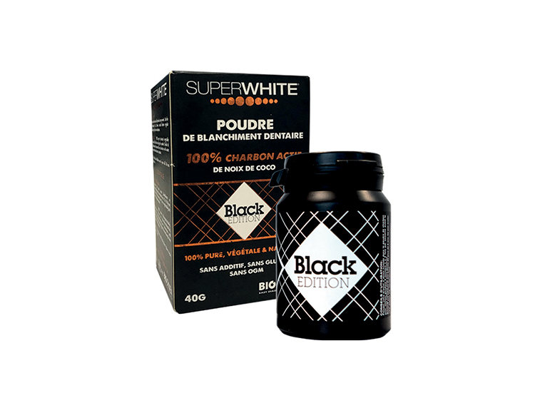 Superwhite Black édition Poudre de charbon actif - 40g
