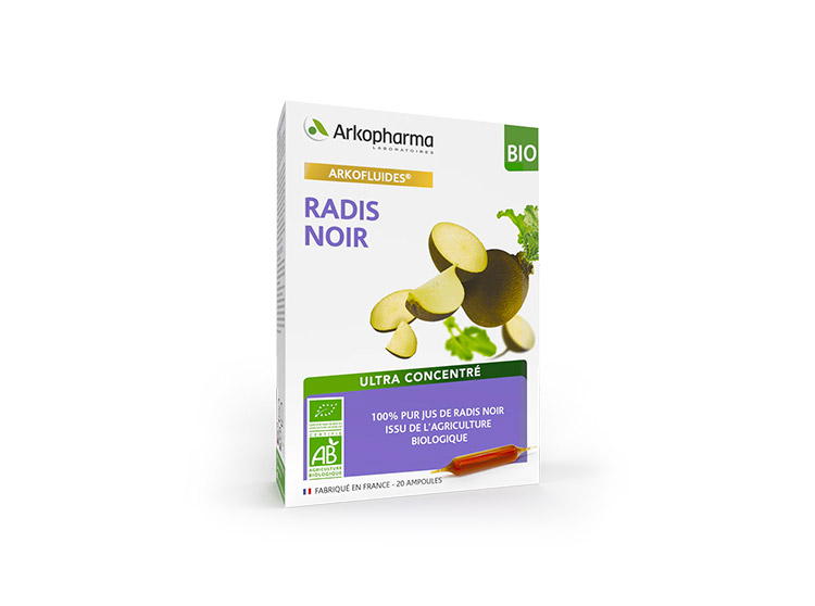 Arkopharma Arkofluides Radis Noir BIO - 20 ampoules