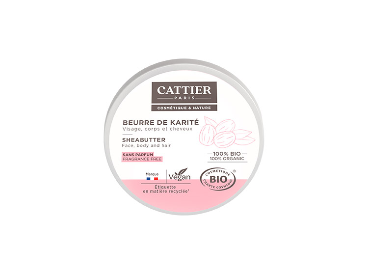 Cattier beurre de karité 100% bio - 100g